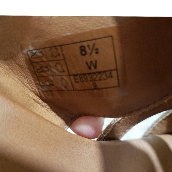 SAS Sandal Womens 8.5 Blue Jean Wedge Strappy Heels Comfort Brown Casual Shoes - Picture 14 of 14